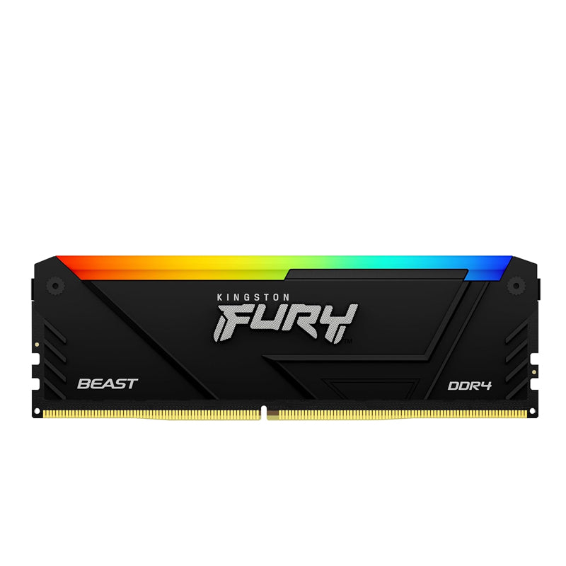 Kingston FURY Beast Black RGB 8GB DDR4 3600MT/s RAM Memory Kingston FURY Beast Black RGB 8GB DDR4 3600MT/s RAM Memory